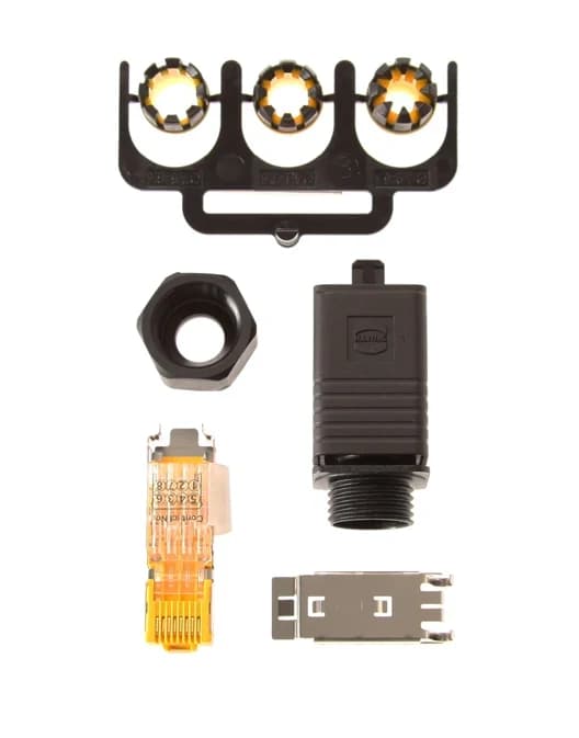 RJ45 connector push pull plug