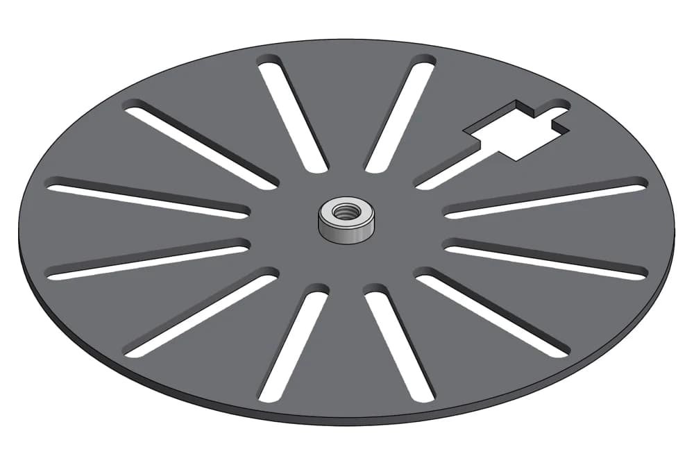HT Round Plate. adapter plate 130mm