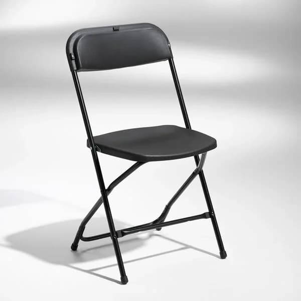 Smart klappstol · Sort med sort stativ