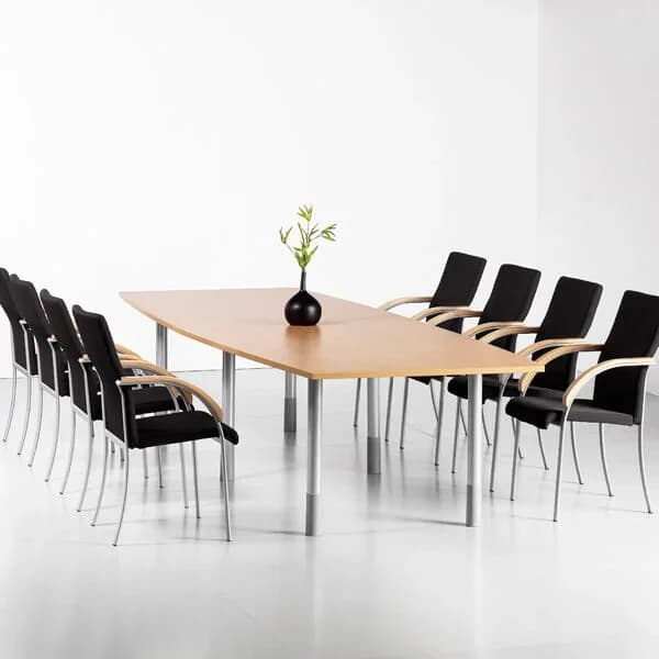 Consensus møtebord med Polo understell · 2800 x 1000 · Bøk 2800 x 1000 mm · Pris