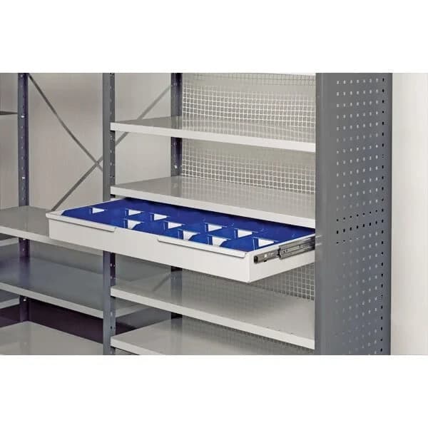 Skuff uttrekkbar V06 · 140 · Lagerhylle · 400 · Tilbehør V06 · 140 x 1000 x 400 · lakkert