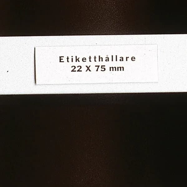 Etikettholder i plast