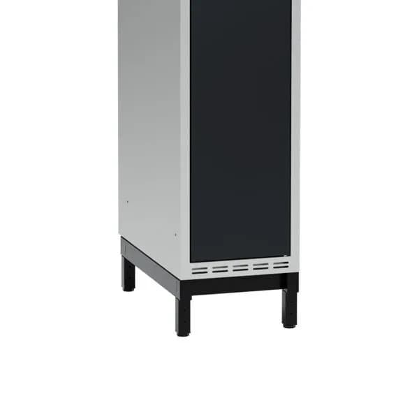 Lav benramme for garderobeskap D550mm · 550 mm · Garderobeskap · 300 mm · US11 · 300 · 550 · 140 · Sort RAL9005