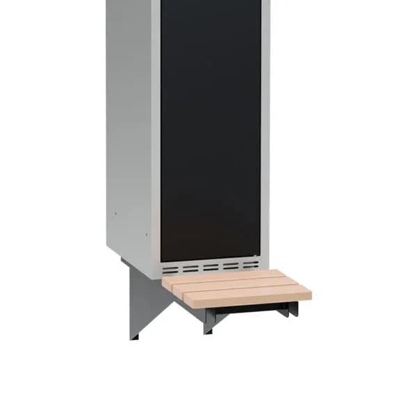 Veggmontert sittebenk for garderobeskap D400mm
