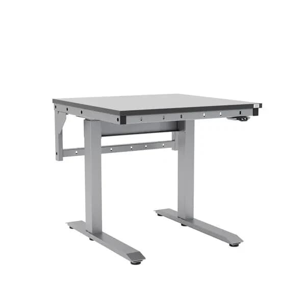 ErgoMini arbeidsbord m/bordplate · Arbeidsbord · 200 - 400 · 800 x 800 mm · Ergomini · Høydejusterbar, elektrisk · 20 mm/sek · 734 - 1184 mm · 250 kg · Høy