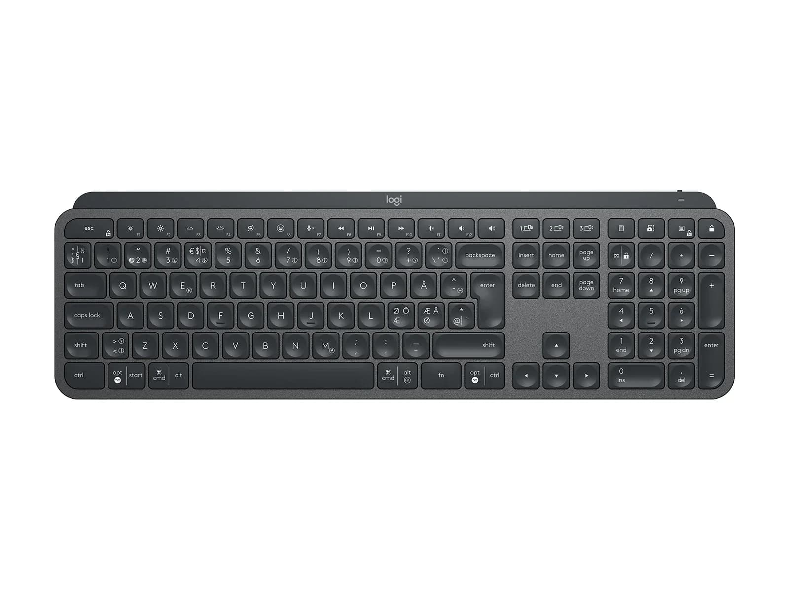 Logitech MX Keys for Business – nordisk tastatur