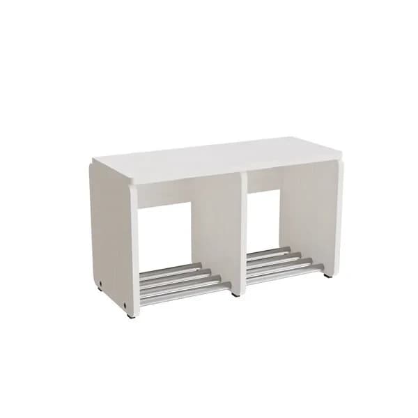 Garderobeinnredning Eira Light, skohylle · 2 rom · Eira Light · Skohylle · 250 mm / rum · Hvitpigmentert kryssfinér, bjørk · 2 plasser · 250 · 545 · 315