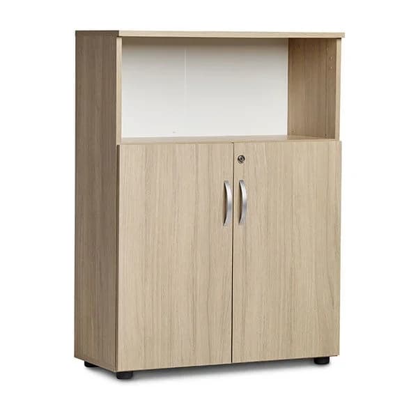 Ekoflex kontorskap med lave dører · 800 x 355 x 1090 · Eik · 3A4 kontorskap med lave dører 800 x 355 x 1090