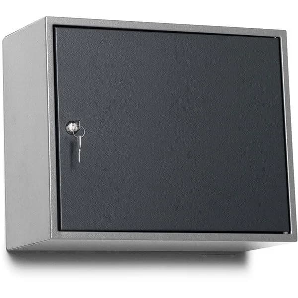 Veggskap BoxIt RAL7024 · 380 · Verkstedskap · GPB · Mørk grå · 380 x 470 x 205 · Grå RAL7004 · Mørk grå RAL7024 · Nøkkellås · 3 · 10