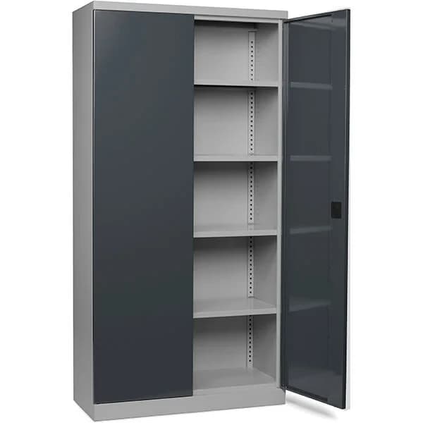Verktøyskap SMV H1990mm RAL7004 · 1000 · 1990 · Verkstedskap · 435 · SMV · Lys grå/Mørk grå · 1990 x 1000 x 435 · Grå RAL7004 · Mørk grå RAL7024 · Nøkkell