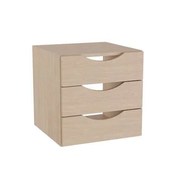 DNA skuffeinnsats · Eik laminat · 326 x 329 x 327 · Utfrest grep 326 x 329 x 327 Nei