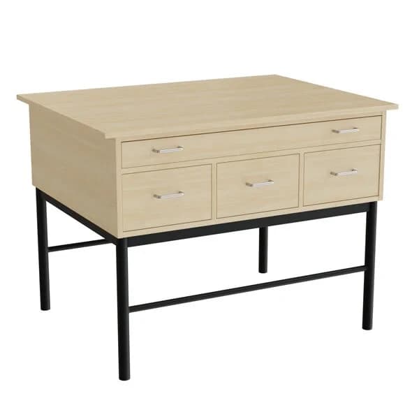 Skjærebord 1200x900 mm · Sort · Bjørk laminat · Sort RAL 9005 · 1200 · 900