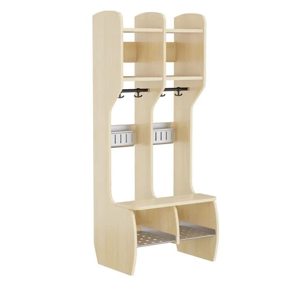 Garderobe Måns · Måns · 2 plasser · Bjørk · 620 · 440 · 404 · 1500 · Möbelfakta