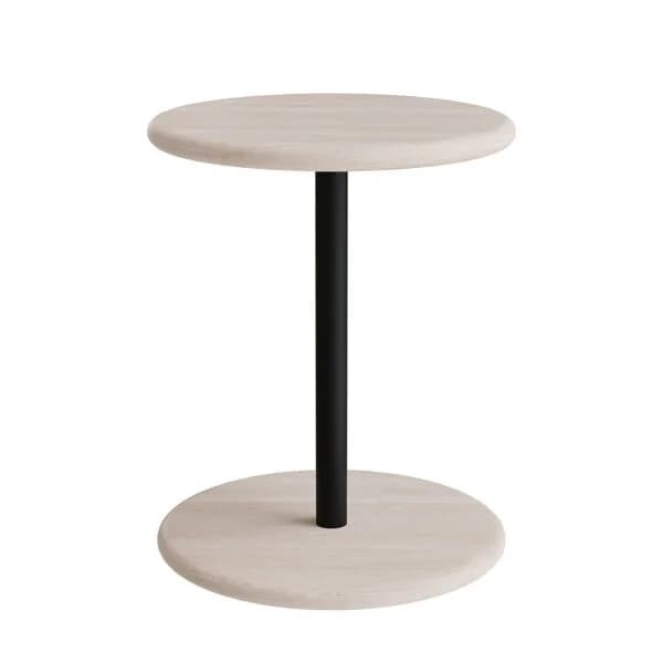 Krakk Donut 7301, høyde 450 mm · 450 · Donut · Sort · Massiv hvitpigmentert ask · Sort RAL 9005 · Ø360 · Caroline Olsson SIR/SAR/MSA