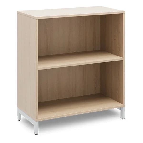 DNA bokhylle · Eik laminat · 800 x 400 x 890 · Alugrå