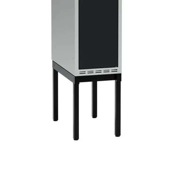 Høy benramme for garderobeskap D550mm · 550 mm · Garderobeskap · 300 mm · US12 · 300 · 550 · 400 · Sort RAL9005
