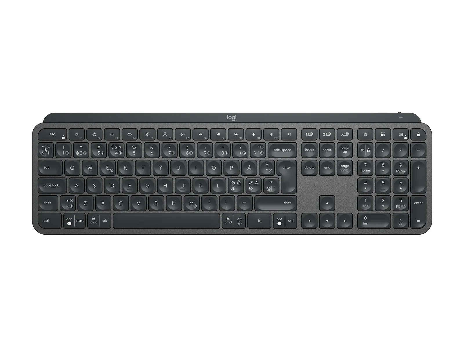 Logitech MX Keys for Business – nordisk tastatur